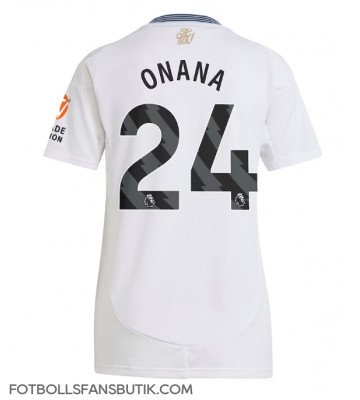 Aston Villa Amadou Onana #24 Replika Bortatröja Damer 2024-25 Kortärmad